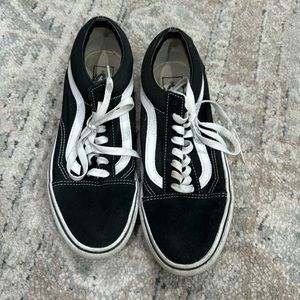 Black and white vans